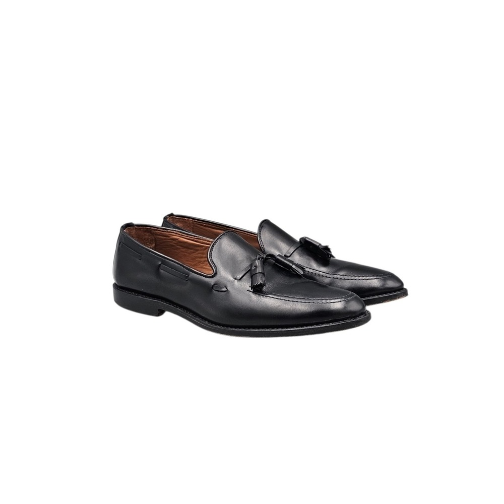 Allen Edmonds Mens Size 11 D Grayson Black Leather Tassel Loafers Leather Heels